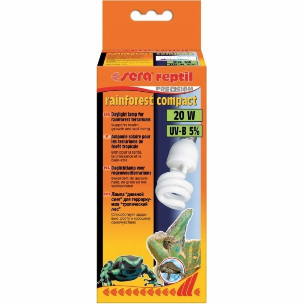 Kompaktní žárovka Sera Reptil rainforest / 5% UV-B / 20 W