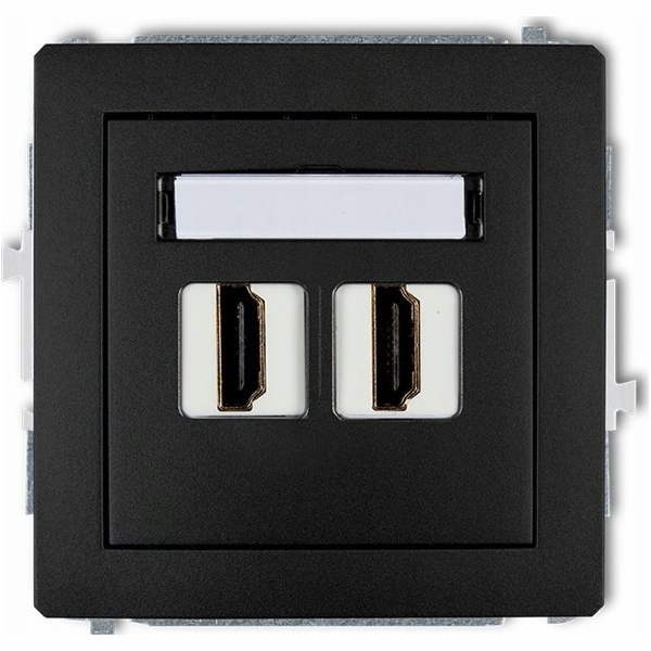 Karlik Dvojzásuvka Karlik Deco 12DHDMI-4 HDMI 2.0, matná ...