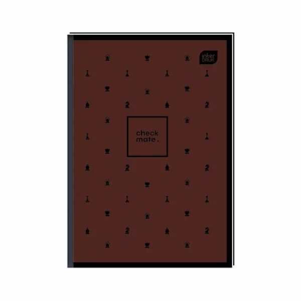 Interprint Brulion A5 96 mřížka 70g Soft Touch Chess
