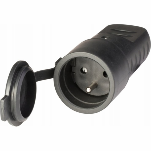 Přenosná gumová zásuvka Scame 110.3150 s krytem 16A 2P+E ...