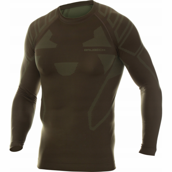 Brubeck LS14210 Pánská mikina RANGER PROTECT khaki XL