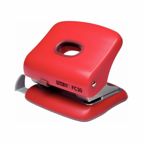Rapid stolní děrovačka FC30, 30 listů, červená