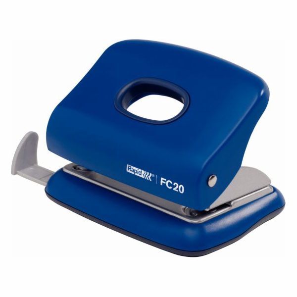 Rapid malá děrovačka FC20, 20 listů, modrá