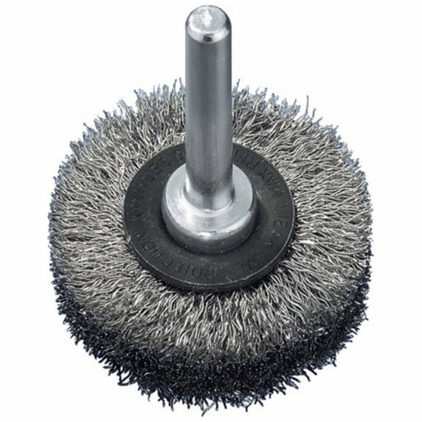 ABRABORO kotoučový kartáč 75x15 mm - vlnitý drát, stopka