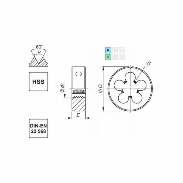 Fanar DIE M42 DIN-22568 (6g) HSS 800