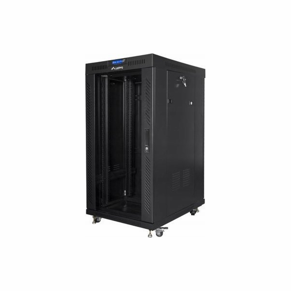 Volně stojící skříňka 19 palců 22U 600x800 skleněné dveře...