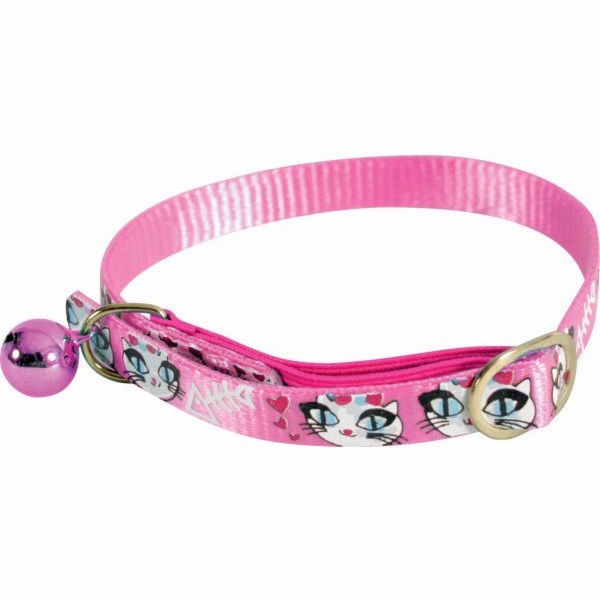 Zolux Obojek pro kočky LADYCAT nylon růžový 10mm/30cm