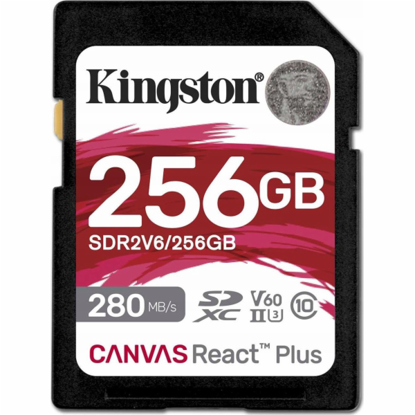 Kingston Canvas React Plus | 256 GB | SD | Flash paměť tř...