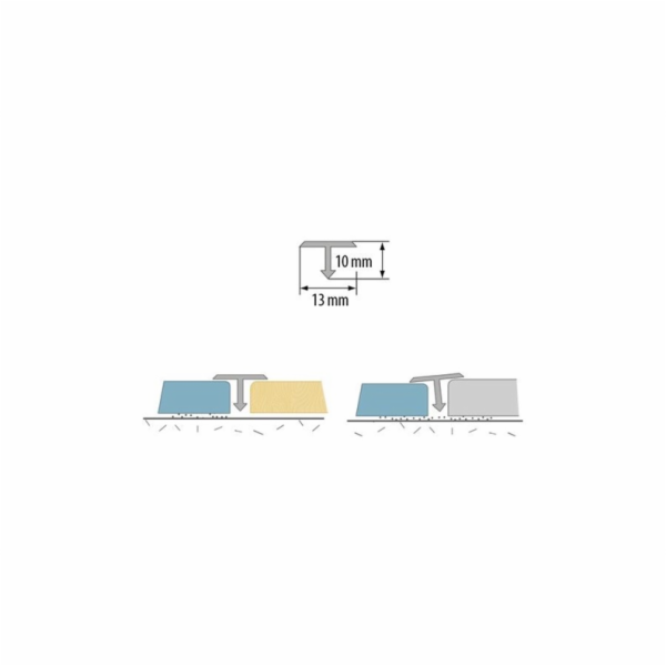 TAPE ALIUM T13 1M MAT Gold (10)