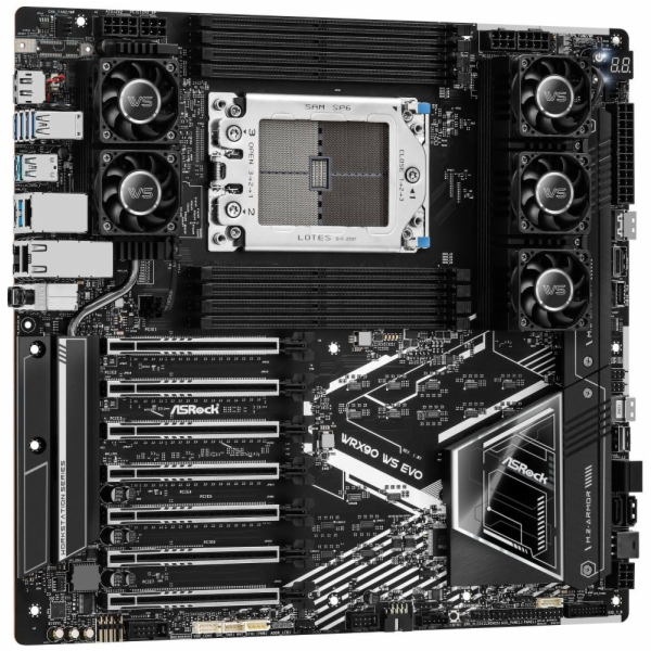 ASRock WRX90 WS EVO / AMD WRX90 / 8x DDR5 DIMM ECC / 2x M...