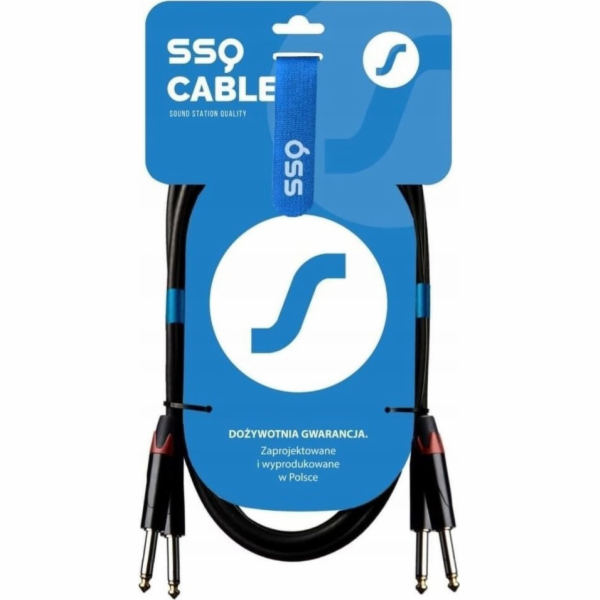 SSQ JMJM2 - Kabel 2x Jack mono 6 3 mm - 2x Jack mono 6 3 ...