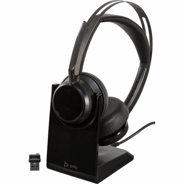 Poly Voyager Focus 2 UC USB-A mit Ladestation on-ear