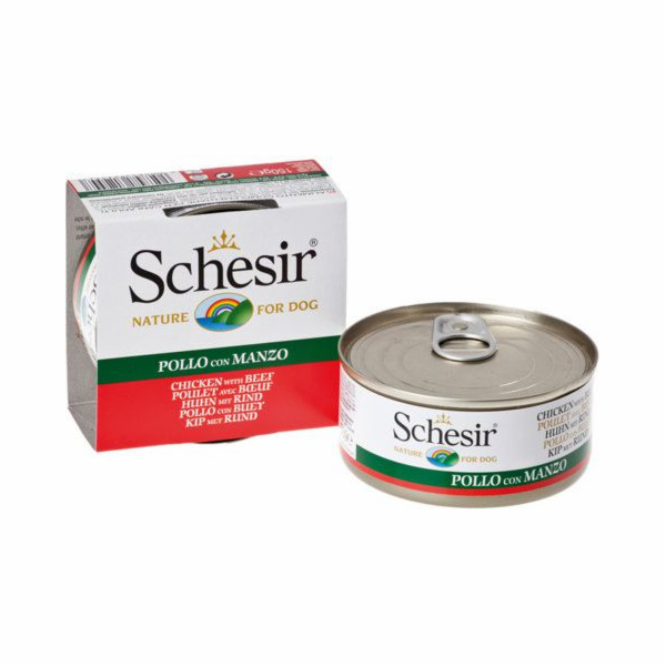 SCHESIR in jelly Chicken with beef - mokré krmivo pro psy...
