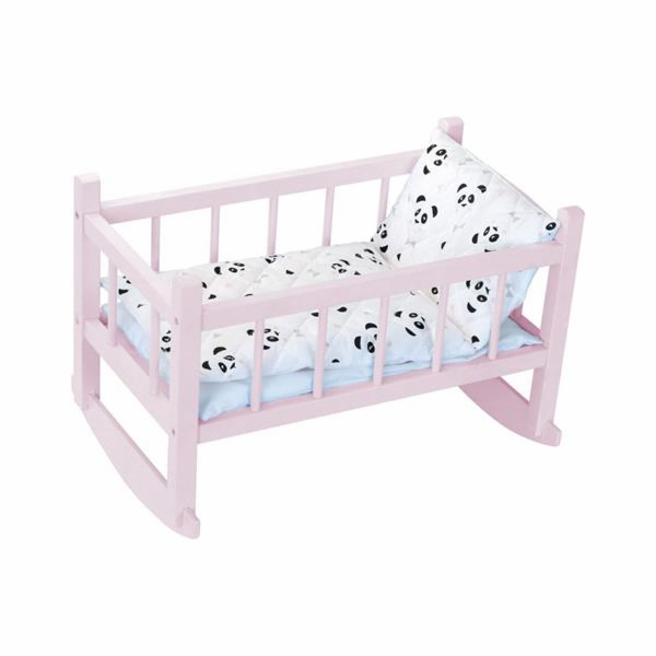 Petitcollin Postýlka růžová (pro panenku do 40 cm)