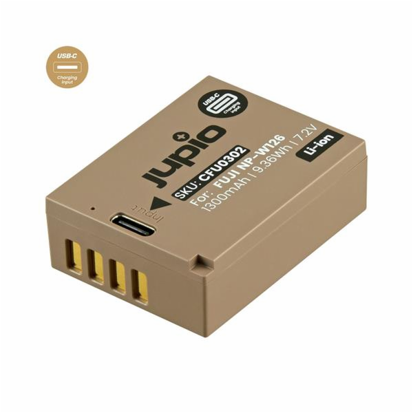 Baterie Jupio NP-W126S *ULTRA C* 1300mAh s USB-C vstupem ...