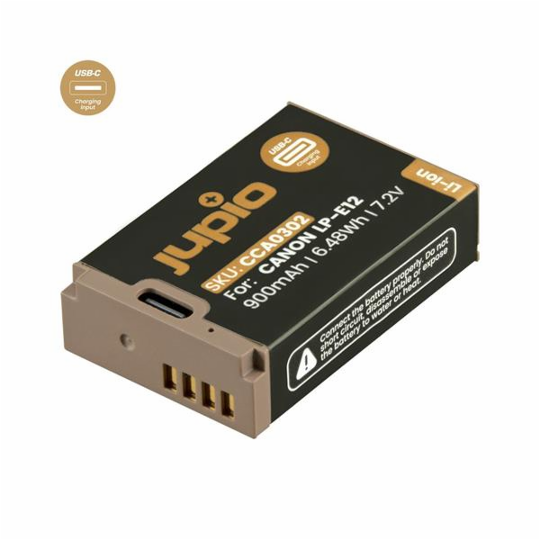 Baterie Jupio LP-E12 *ULTRA C*  900mAh s USB-C vstupem pr...