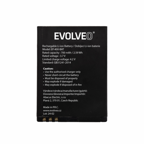 EVOLVEO originální baterie 700 mAh pro  EasyPhone ID (EP-...