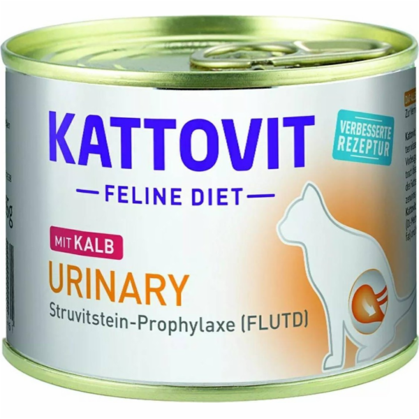 KATTOVIT Feline Diet Urinary Veal - mokré krmivo pro kočk...