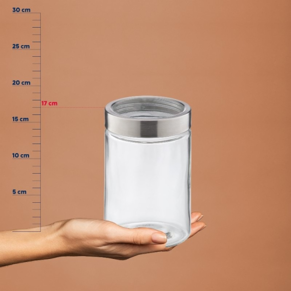 Dóza na potraviny Kara sklo transparentní 17,0cm 11,0cm 1...