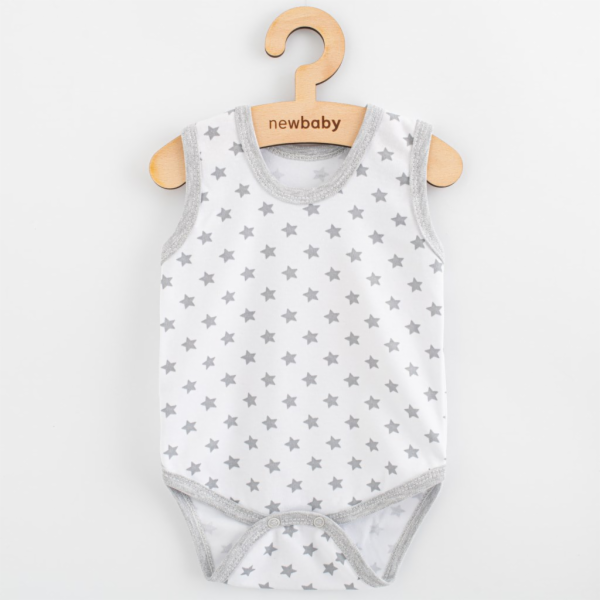 Kojenecké body bez rukávů New Baby Classic II hvězdičky š...