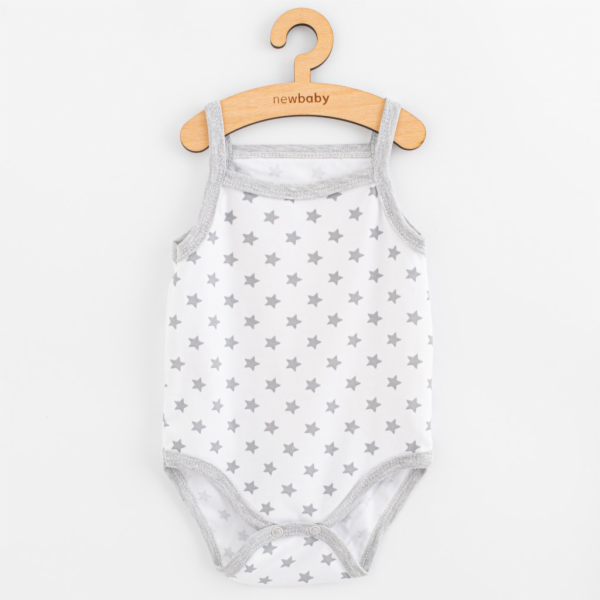 Kojenecké body bez rukávů New Baby Classic II hvězdičky š...