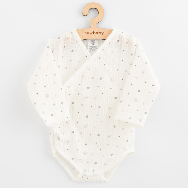 Kojenecké mušelínové body s bočním zapínáním New Baby Art...