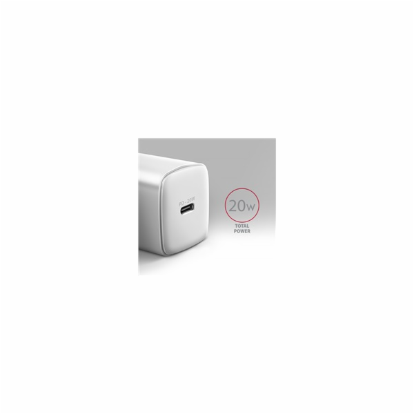 AXAGON ACU-PD20W, nabíječka do sítě 20W, 1x port USB-C, P...