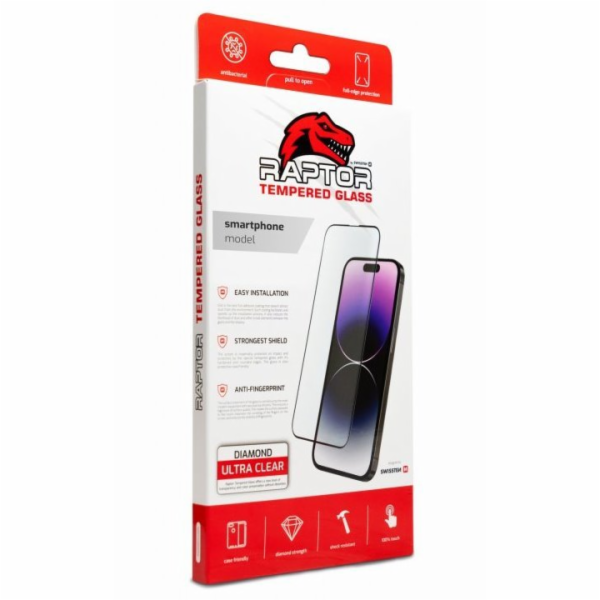 Swissten sklo RAPTOR DIAMOND ULTRA CLEAR 3D TEMPEROVANÉ A...