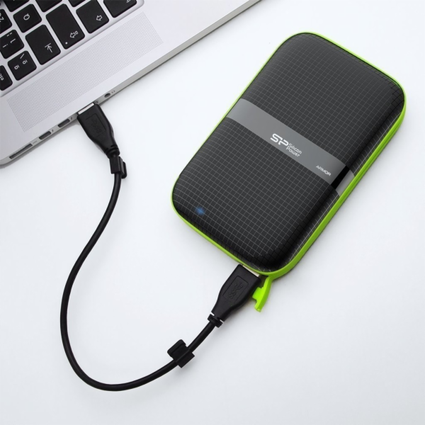 ARMOR A60 1TB USB 3.0 ČERNO-ZELENÁ / ARMORED proti nárazů...