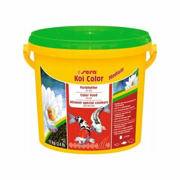 Sera Koi Color Medium 3.800 ml, granule - základní krmivo...