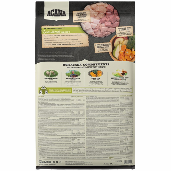 ACANA Highest Protein Grasslands - suché krmivo pro psy -...