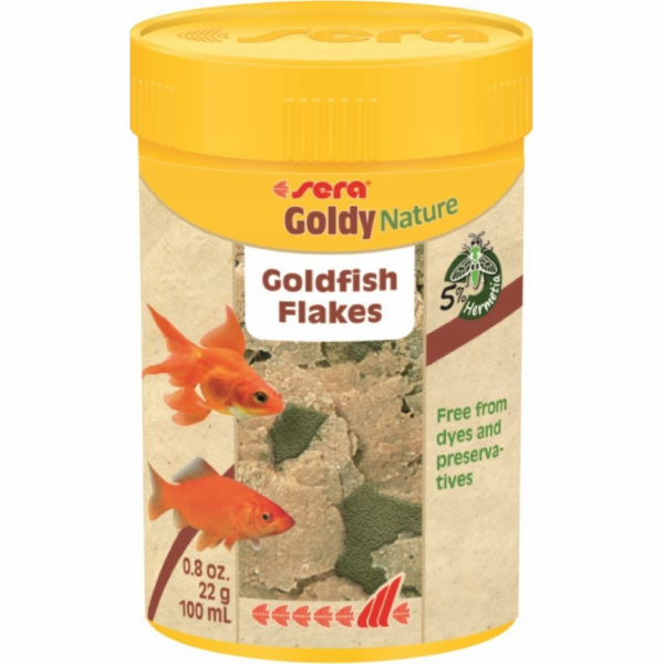 Sera Goldy Nature 100 ml, vločky - prémiové krmivo