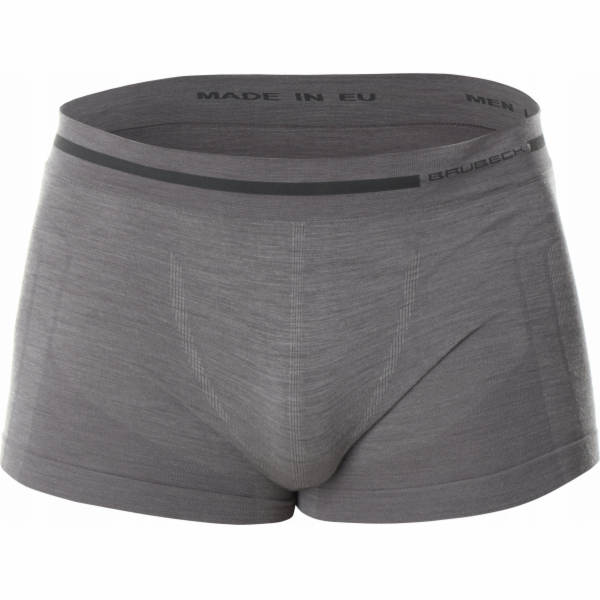 Brubeck BX10430 Pánské boxerky COMFORT WOOL tmavě šedé L
