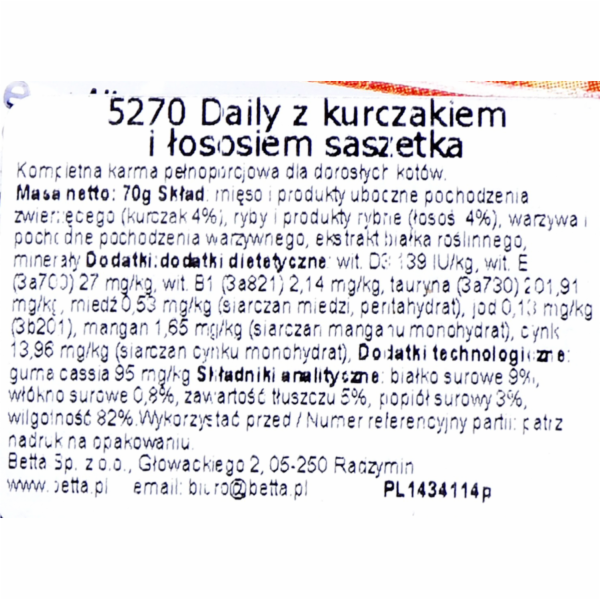 Almo Nature Daily Chicken s lososem 70g