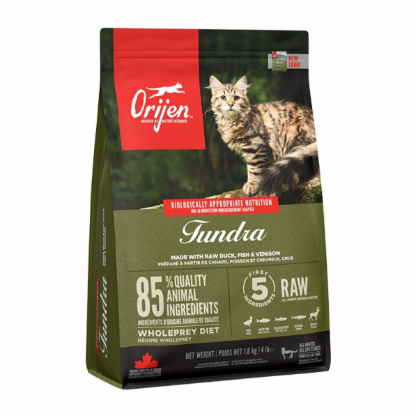ORIJEN Tundra - suché krmivo pro kočky - 1 8 kg