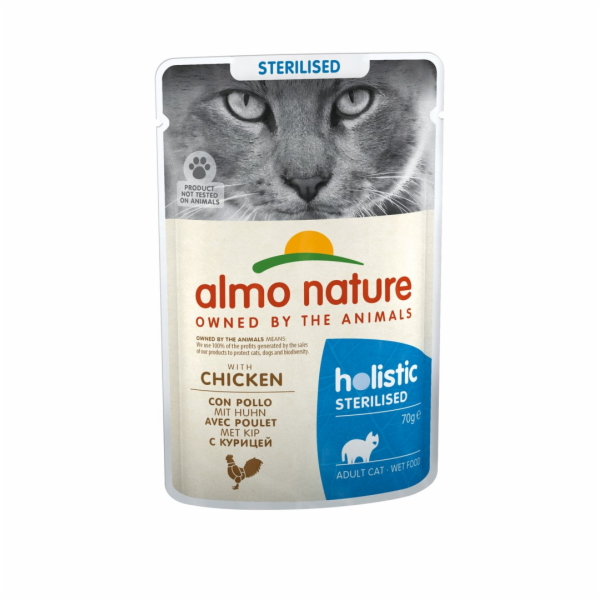 ALMO NATURE Holistic Sterilized with Chicken - mokré krmi...