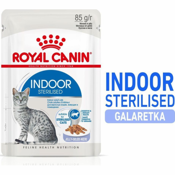 ROYAL CANIN FHN Indoor jelly - vlhké krmivo pro dospělé k...