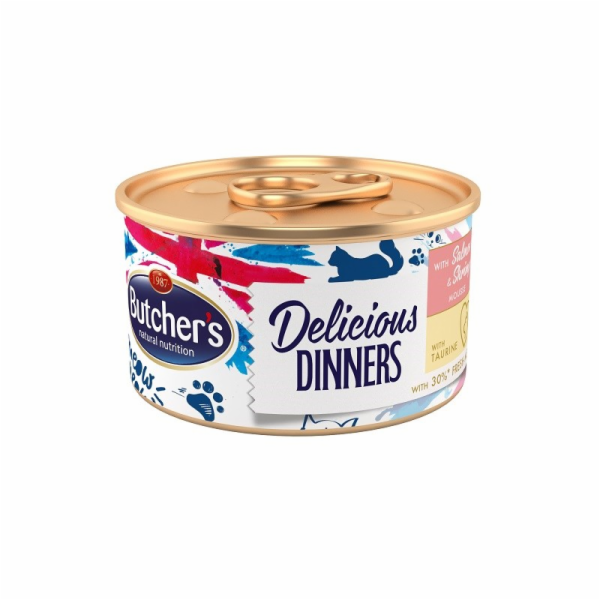 BUTCHER S Delicious Dinners Losos a krevety - mokré krmiv...
