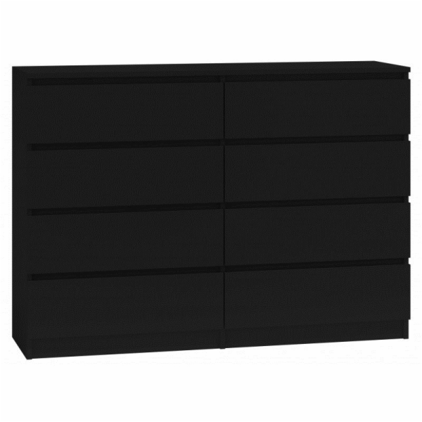 Topeshop M8 140 ČERNÁ Komoda