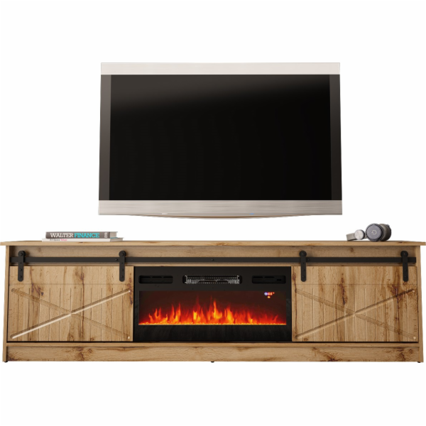 RTV GRALERO + krbová skříň 200x56,7x35 dub wotan