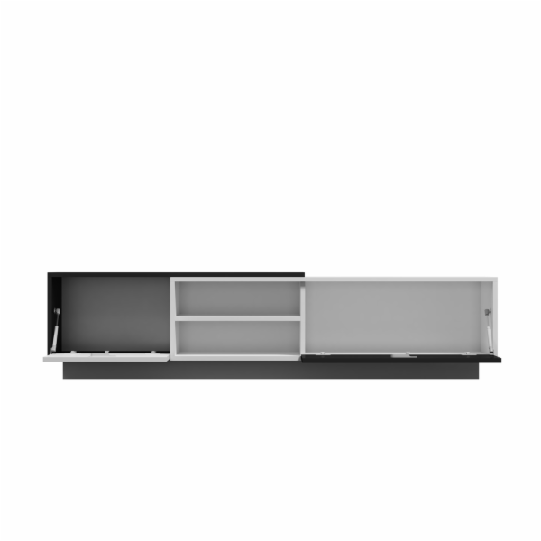 Cama TV skříňka SIGMA1 180 bílá/černý lesk