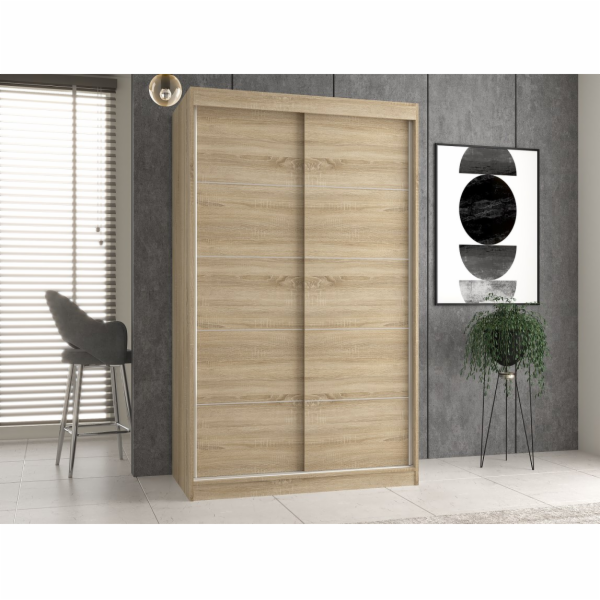 Topeshop IGA 120 SON C KPL skříň/šatník do ložnice 7 poli...