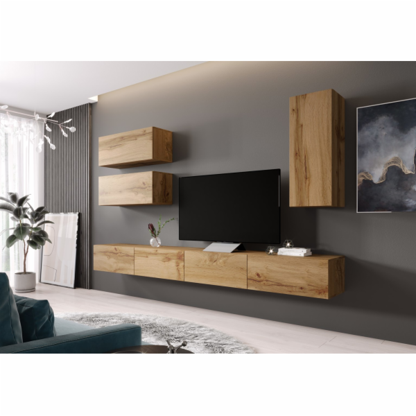 Cama Obývací skříň sestava VIGO 13 wotan dub/wotan dub mat