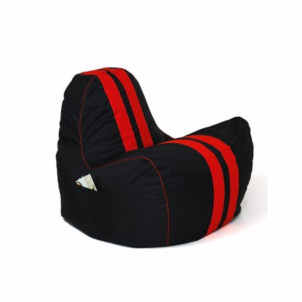 Sako taška pouffe Ferrari černo-červená XXL 140 x 100 cm