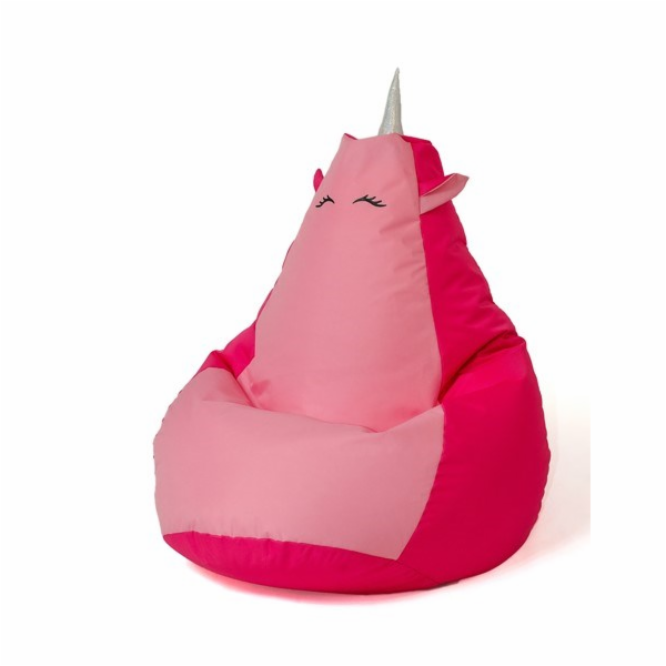 Sako taška pouf Unicorn růžovo-světle růžová XXL 140 x 10...
