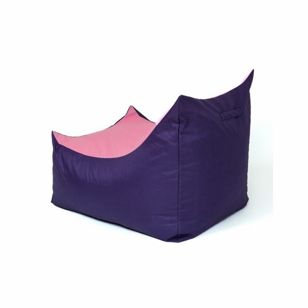 Sako taška pouf Tron fialovo-růžová XXL 140 x 90 cm