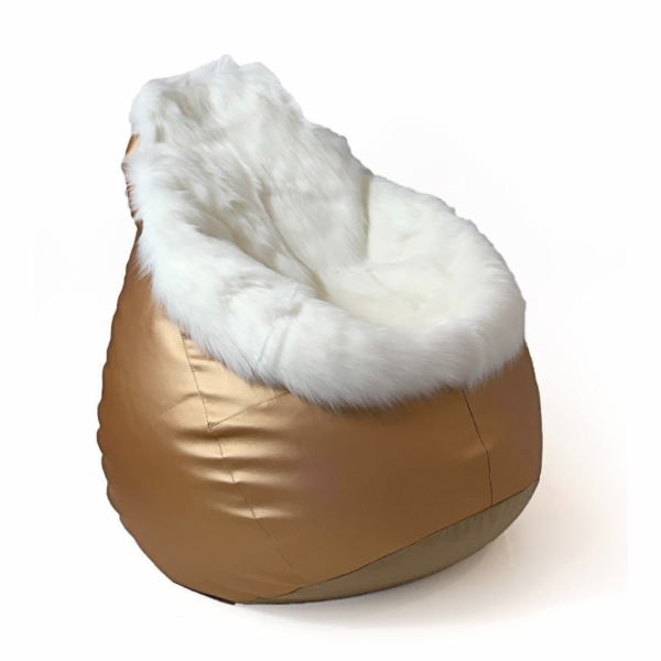 Sako taška pouf Glamour gold XL 120 x 80 cm