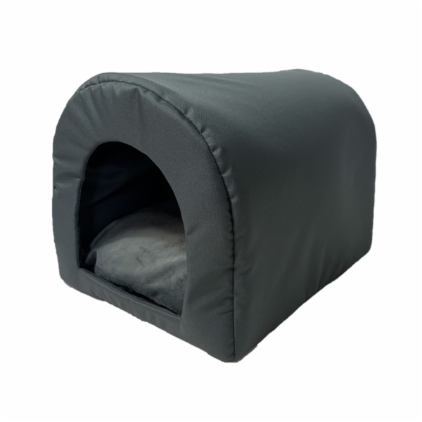 GO GIFT Jeskynní pelíšek pro psa a kočku - grafit - 40 x ...