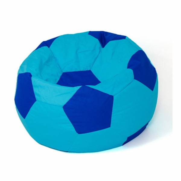 Sako taška pouffe koule modrá- chrpa L 80 cm