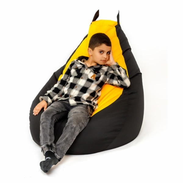 Sako taška pouffe Batman černo-žlutá XL 130 x 90 cm